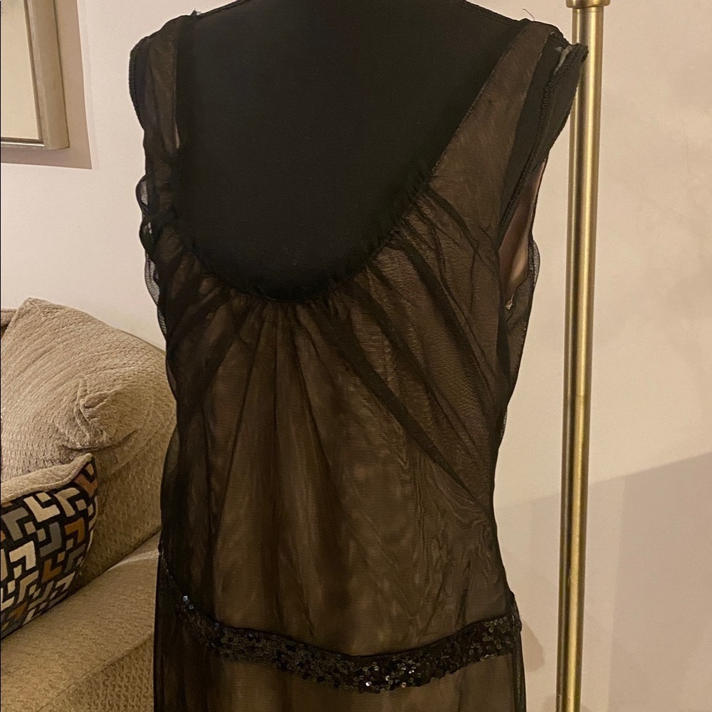 Vera Wang Black Midi Dress - Picture 4 of 7